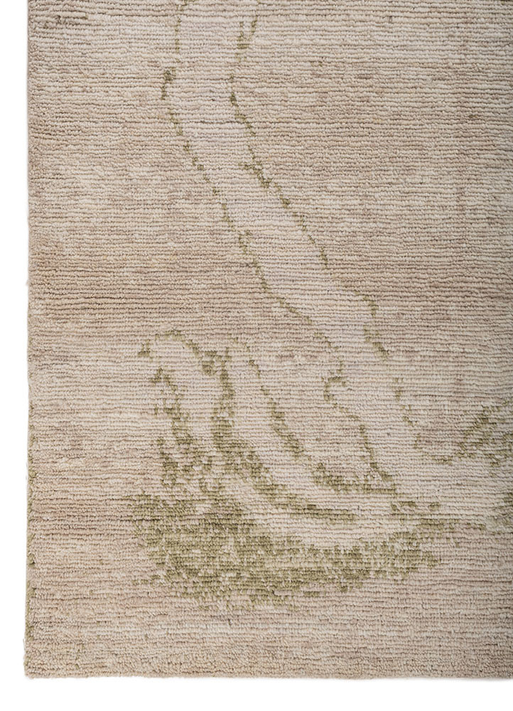 aprezo ivory wool hand knotted Rug - Corner aprezo ivory wool hand knotted Rug - Corner