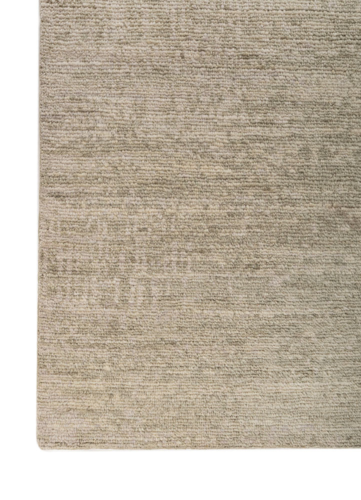 entropy ivory wool hand knotted Rug - Corner entropy ivory wool hand knotted Rug - Corner