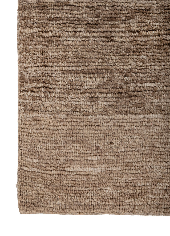 aprezo beige and brown wool hand knotted Rug - Corner aprezo beige and brown wool hand knotted Rug - Corner