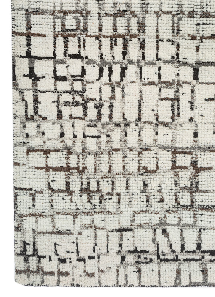 aprezo ivory wool hand knotted Rug - Corner aprezo ivory wool hand knotted Rug - Corner