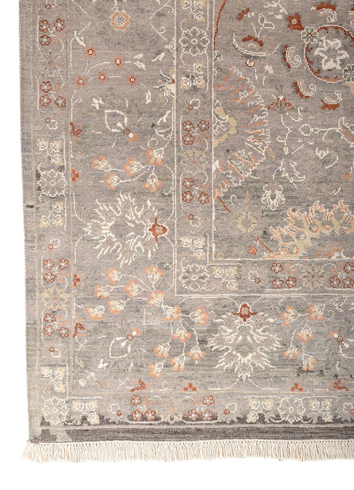 aprezo ivory wool hand knotted Rug - Corner aprezo ivory wool hand knotted Rug - Corner