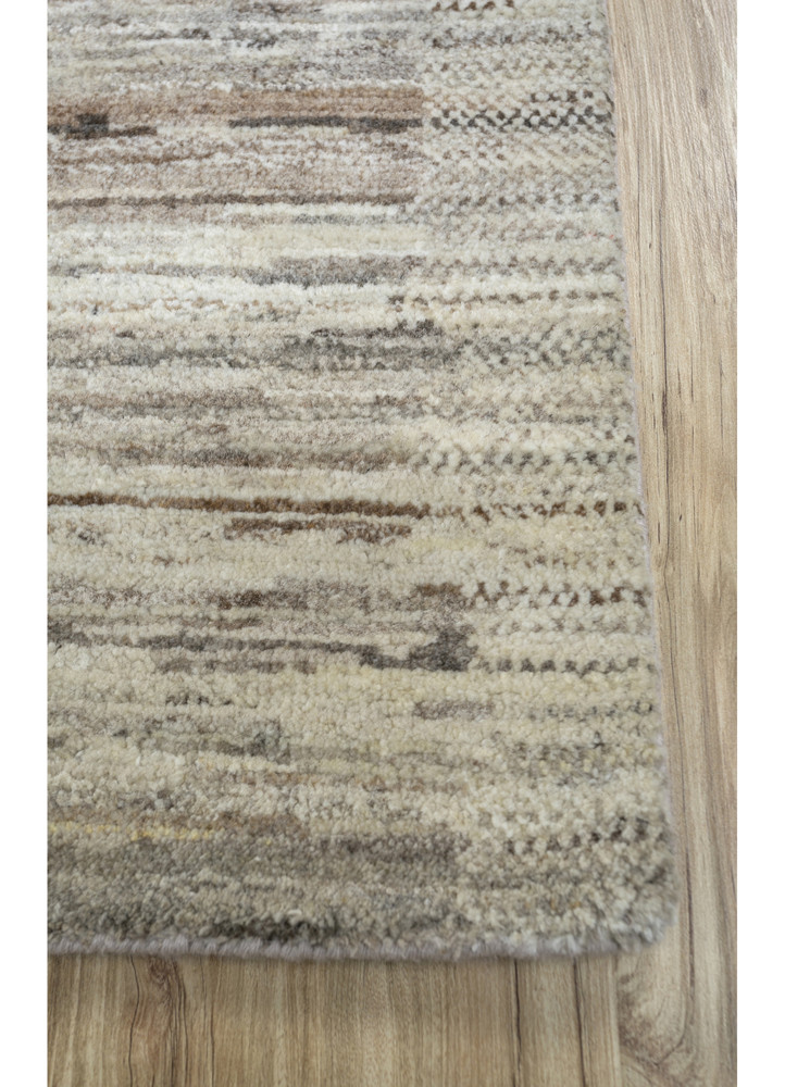 zuri beige and brown afghan wool hand knotted Rug - Corner zuri beige and brown afghan wool hand knotted Rug - Corner