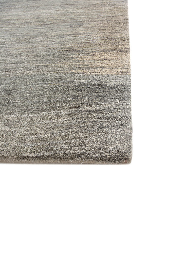 hidden by kavi grey and black afghan wool and silk hand knotted Rug - Corner hidden by kavi grey and black afghan wool and silk hand knotted Rug - Corner