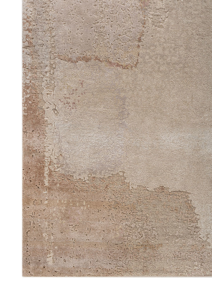 aprezo ivory wool and bamboo silk hand knotted Rug - Corner aprezo ivory wool and bamboo silk hand knotted Rug - Corner