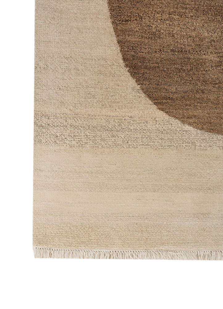 aprezo ivory wool and silk hand knotted Rug - Corner aprezo ivory wool and silk hand knotted Rug - Corner