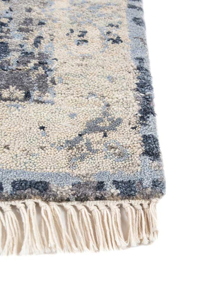 Viscaya Ivory Hand Knotted Wool and Silk RugsAkws1504Jaipur Rugs