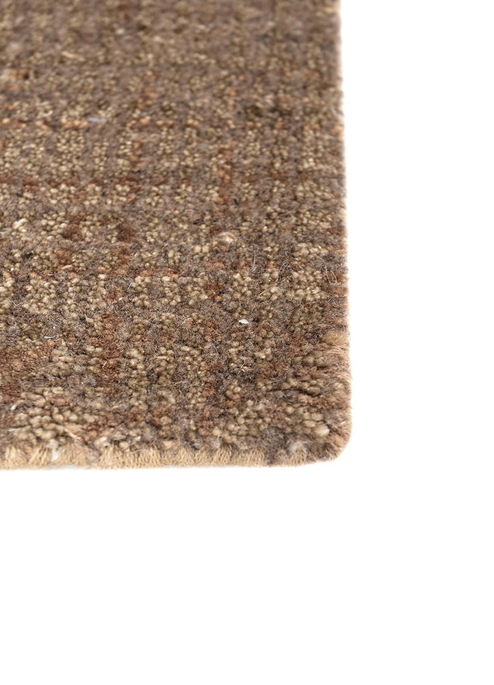 uvenuti beige and brown wool and silk hand knotted Rug - Corner uvenuti beige and brown wool and silk hand knotted Rug - Corner