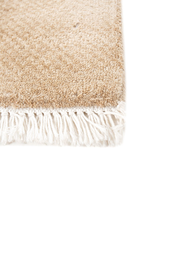 aprezo beige and brown wool and silk hand knotted Rug - Corner aprezo beige and brown wool and silk hand knotted Rug - Corner