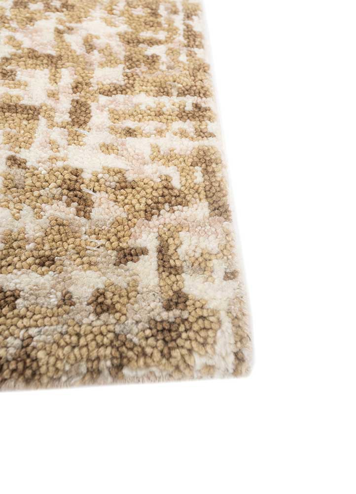 thyme gold wool hand knotted Rug - Corner thyme gold wool hand knotted Rug - Corner