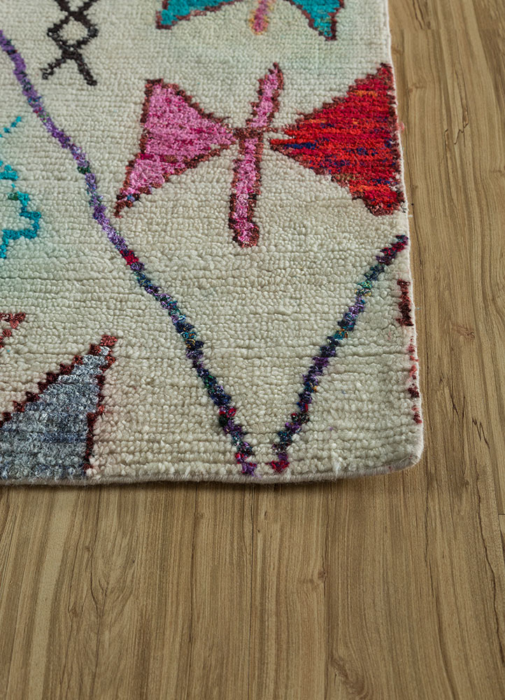 zuri multi wool and viscose hand knotted Rug - Corner zuri multi wool and viscose hand knotted Rug - Corner