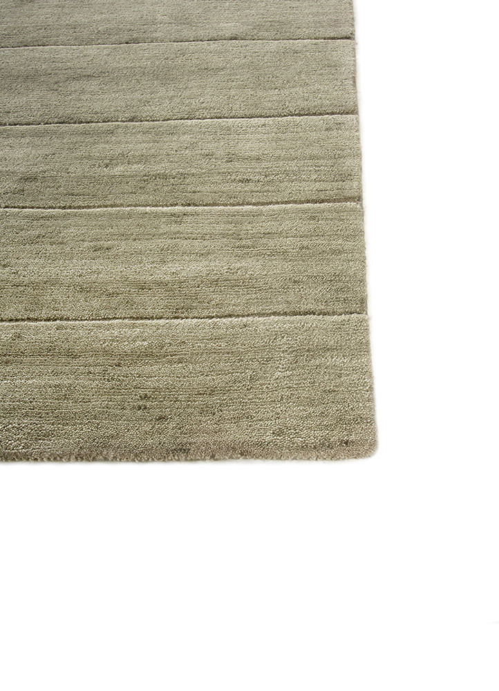 aprezo green wool hand knotted Rug - Corner aprezo green wool hand knotted Rug - Corner