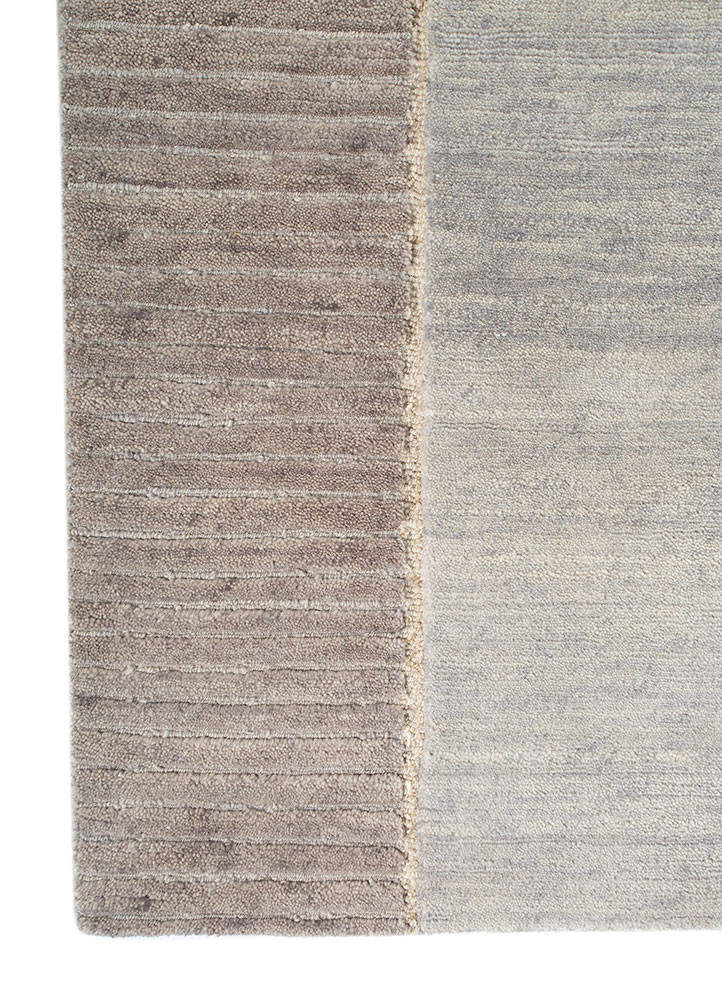 sthir ivory wool hand knotted Rug - Corner sthir ivory wool hand knotted Rug - Corner