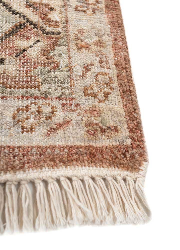 someplace in time red and orange afghan wool hand knotted Rug - Corner someplace in time red and orange afghan wool hand knotted Rug - Corner