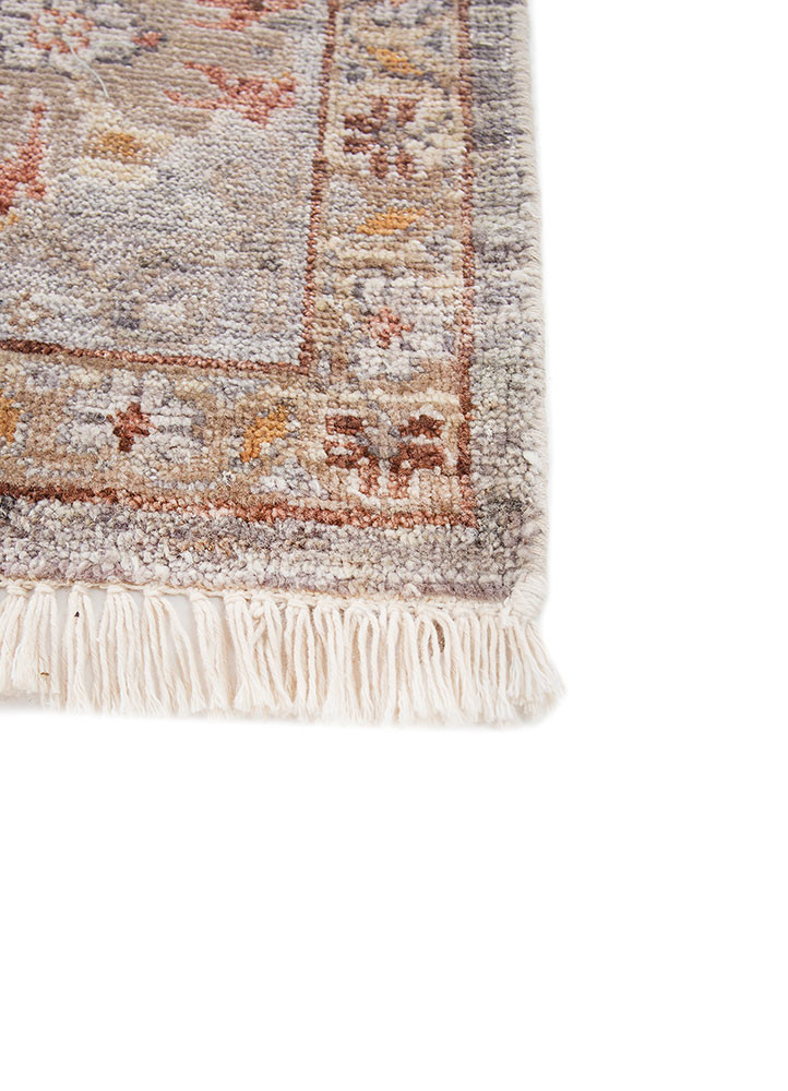 erbe blue wool hand knotted Rug - Corner erbe blue wool hand knotted Rug - Corner