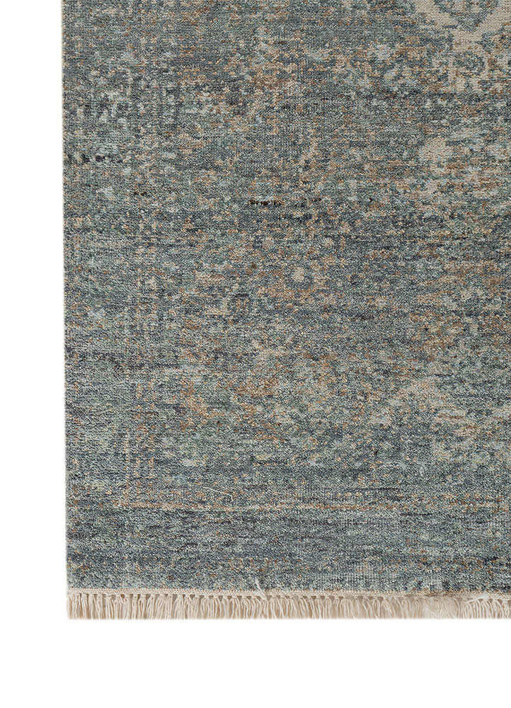 viscaya ivory wool hand knotted Rug - Corner