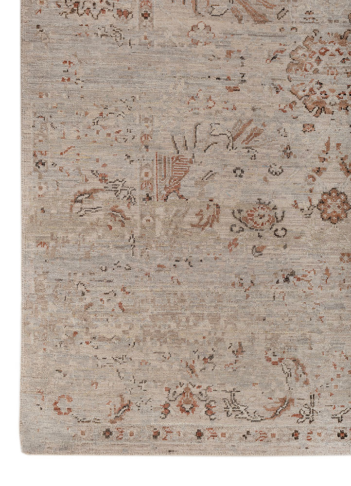 viscaya beige and brown wool hand knotted Rug - Corner viscaya beige and brown wool hand knotted Rug - Corner