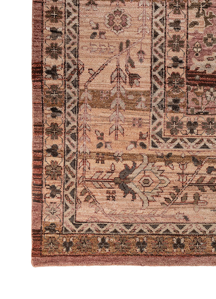 someplace in time red and orange afghan wool hand knotted Rug - Corner someplace in time red and orange afghan wool hand knotted Rug - Corner