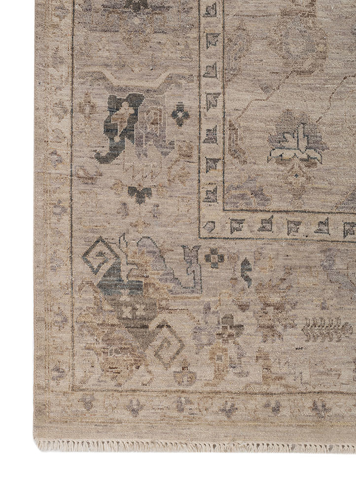 someplace in time ivory afghan wool hand knotted Rug - Corner someplace in time ivory afghan wool hand knotted Rug - Corner