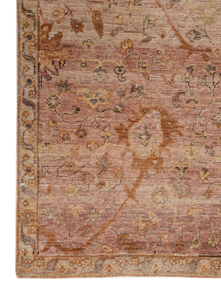 someplace in time red and orange afghan wool hand knotted Rug - Corner someplace in time red and orange afghan wool hand knotted Rug - Corner
