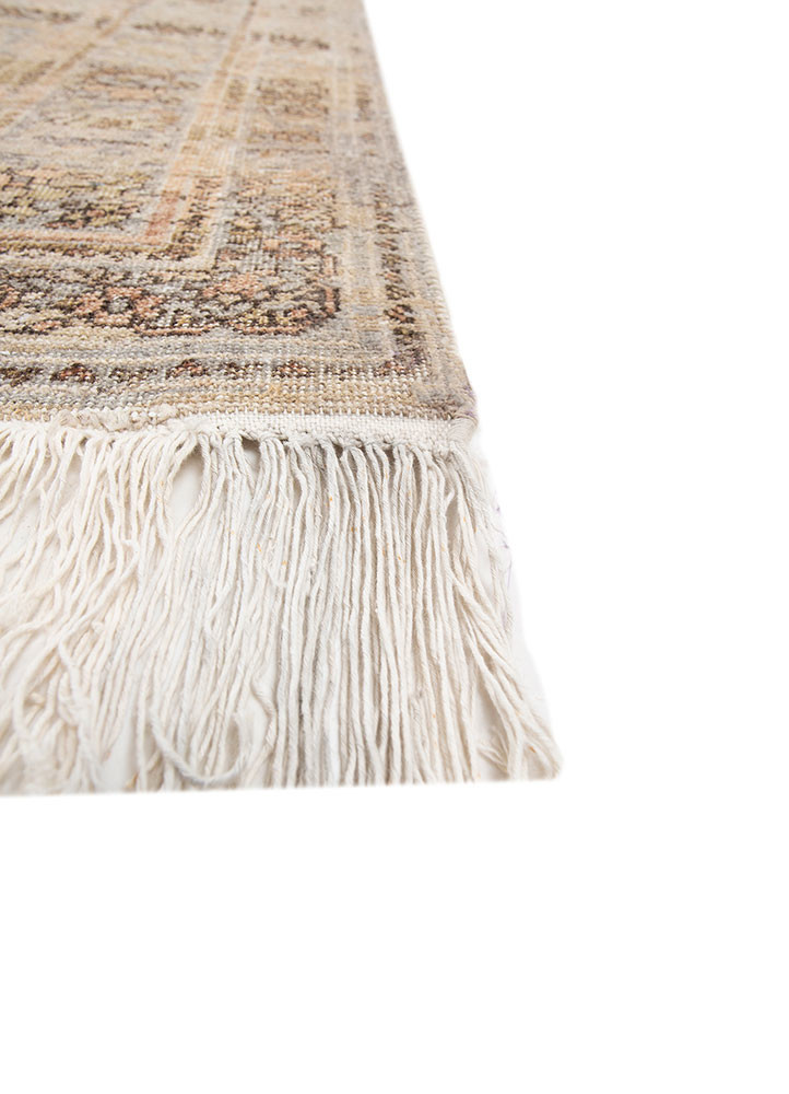viscaya blue afghan wool hand knotted Rug - Corner