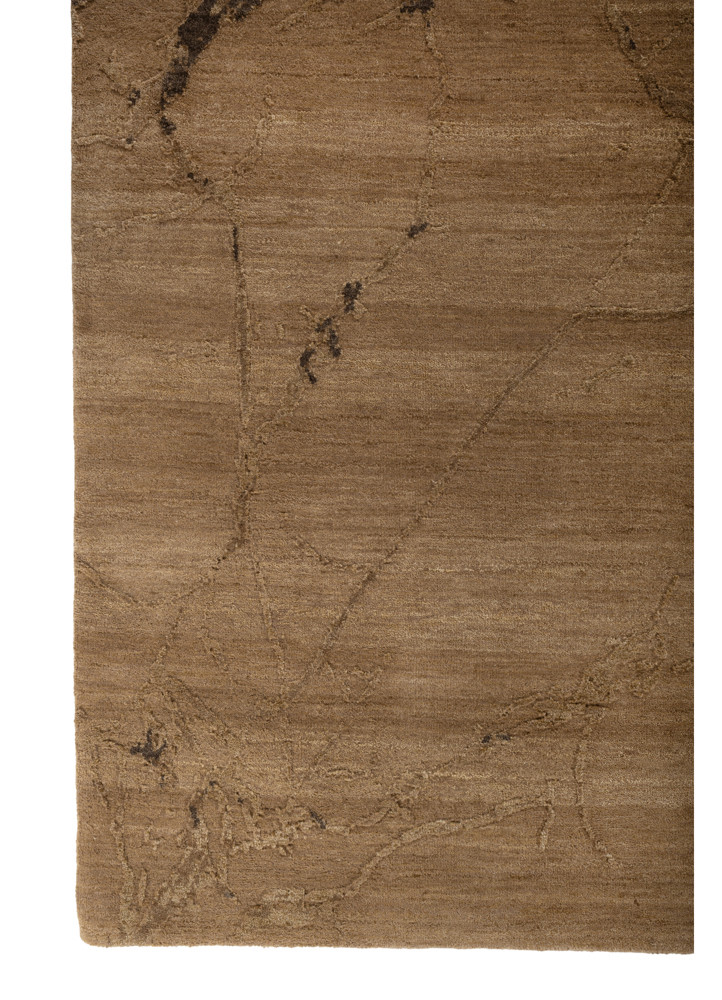 urban pause by kavi gold wool and silk hand knotted Rug - Corner urban pause by kavi gold wool and silk hand knotted Rug - Corner