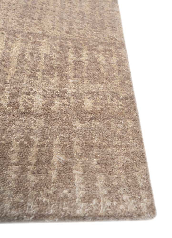 azalea beige and brown wool and silk hand knotted Rug - Corner azalea beige and brown wool and silk hand knotted Rug - Corner