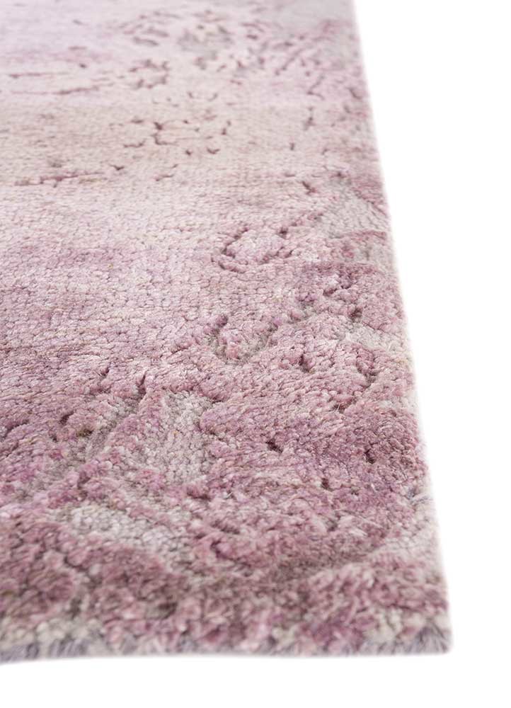 free verse by kavi red and orange wool and silk hand knotted Rug - Corner free verse by kavi red and orange wool and silk hand knotted Rug - Corner