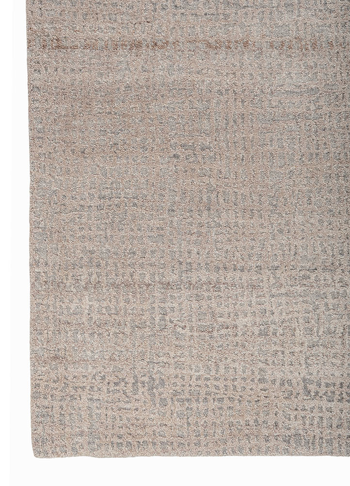 aprezo grey and black wool and silk hand knotted Rug - Corner aprezo grey and black wool and silk hand knotted Rug - Corner