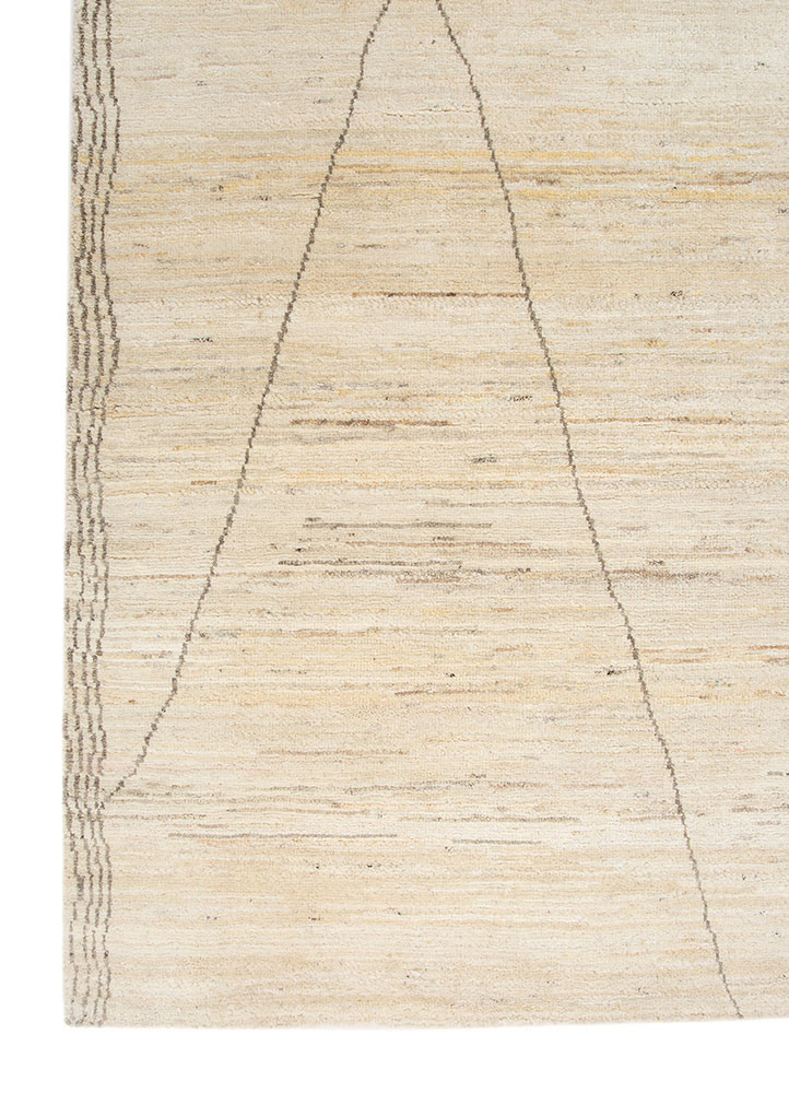 manifest ivory wool hand knotted Rug - Corner manifest ivory wool hand knotted Rug - Corner
