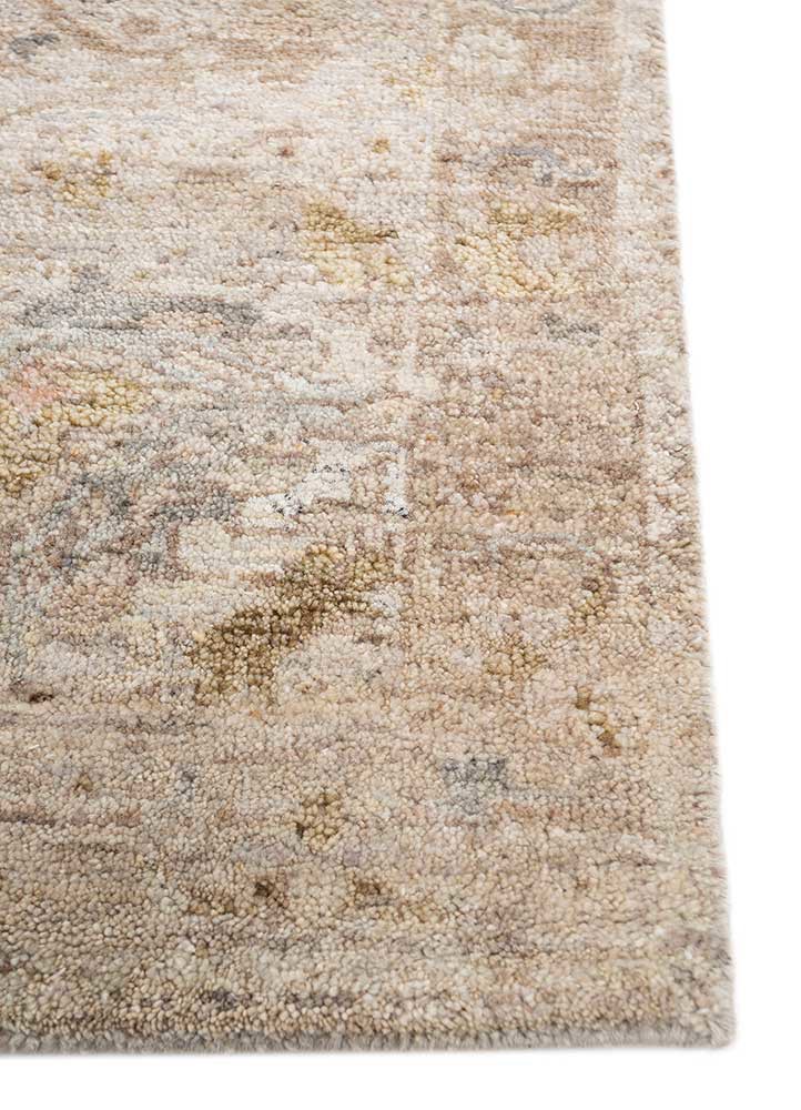 viscaya beige and brown afghan wool hand knotted Rug - Corner viscaya beige and brown afghan wool hand knotted Rug - Corner