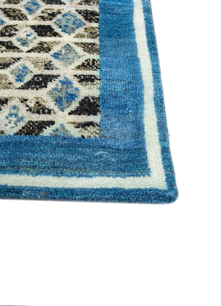 far pavilions ivory wool hand knotted Rug - Corner far pavilions ivory wool hand knotted Rug - Corner