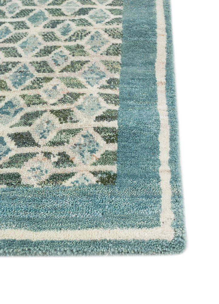 far pavilions ivory wool hand knotted Rug - Corner far pavilions ivory wool hand knotted Rug - Corner