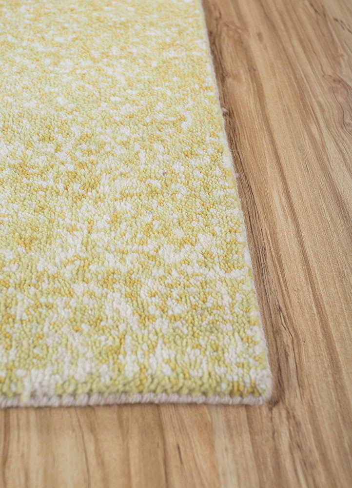entropy green wool hand knotted Rug - Corner entropy green wool hand knotted Rug - Corner