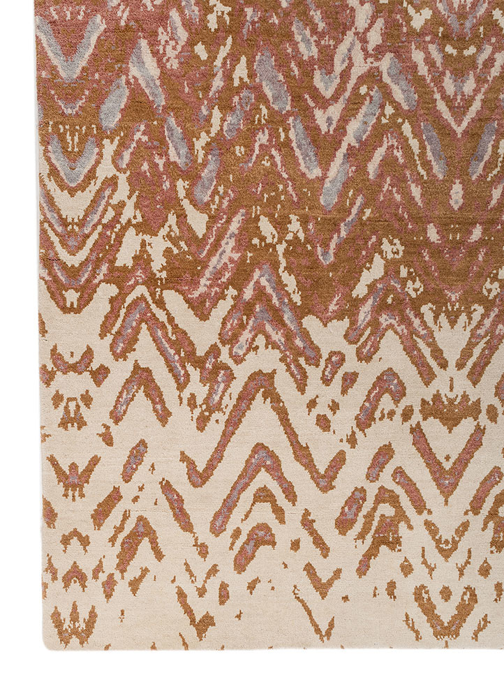 clan ivory wool hand knotted Rug - Corner clan ivory wool hand knotted Rug - Corner