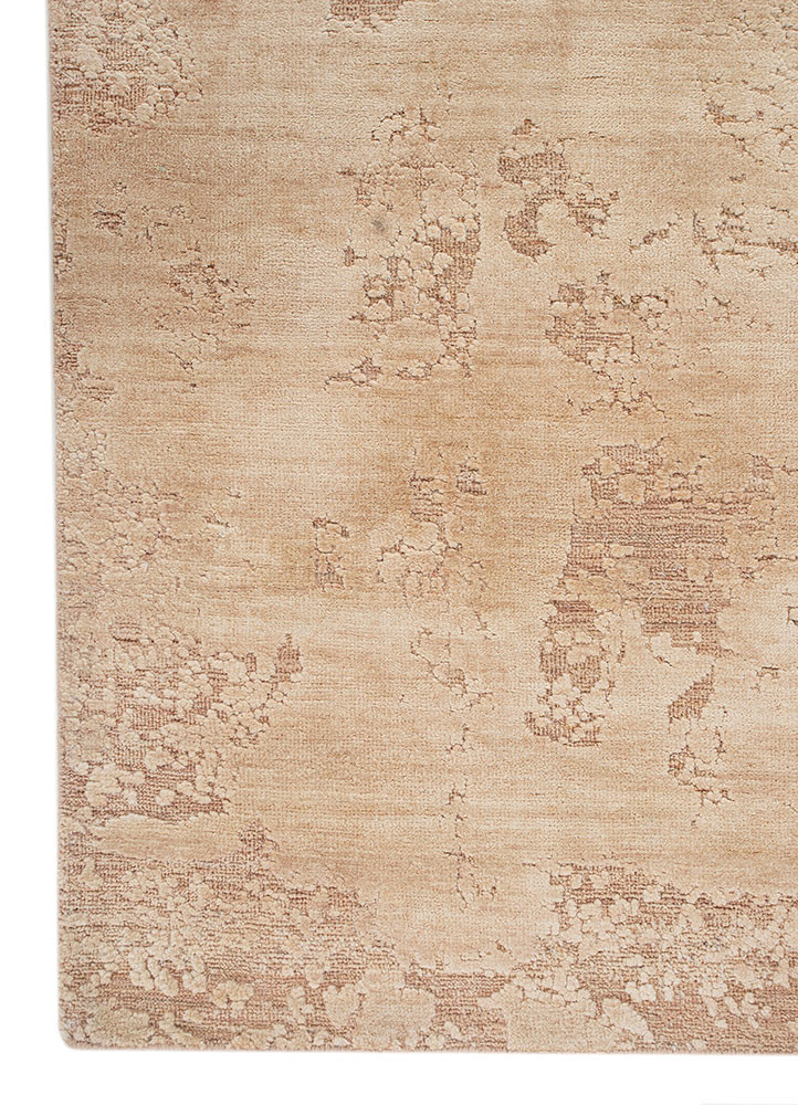 entropy pink and purple wool and silk hand knotted Rug - Corner entropy pink and purple wool and silk hand knotted Rug - Corner