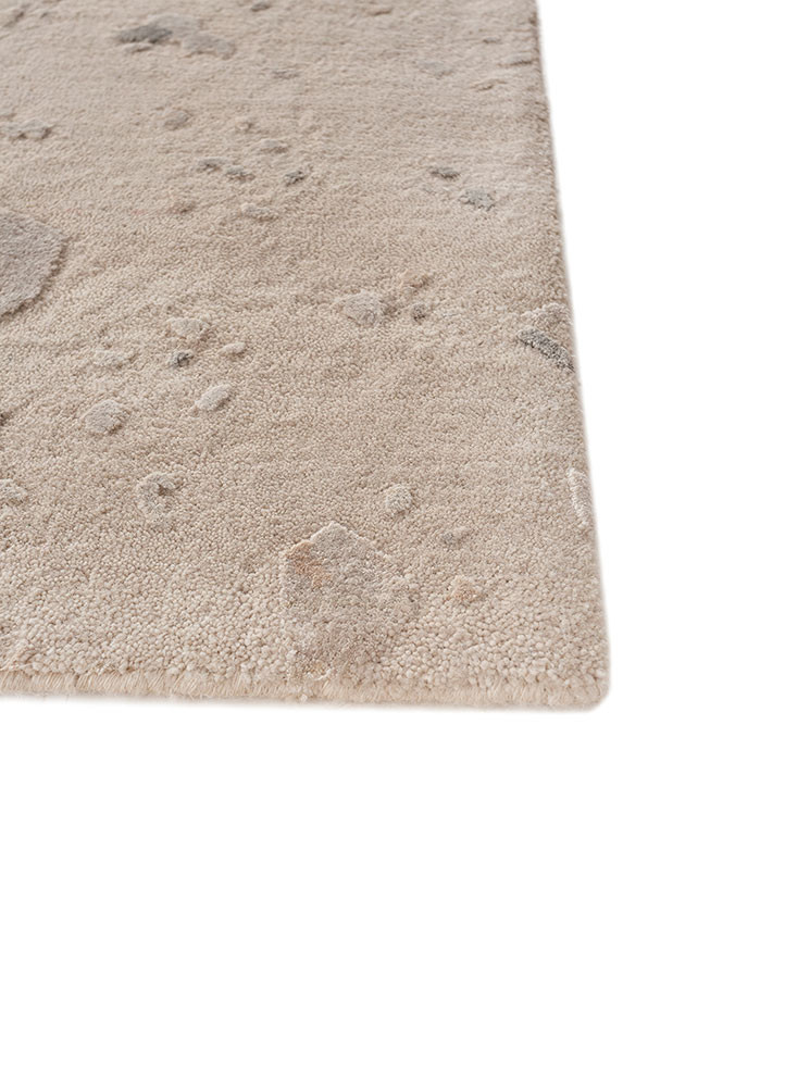 hidden by kavi ivory wool and bamboo silk hand knotted Rug - Corner hidden by kavi ivory wool and bamboo silk hand knotted Rug - Corner