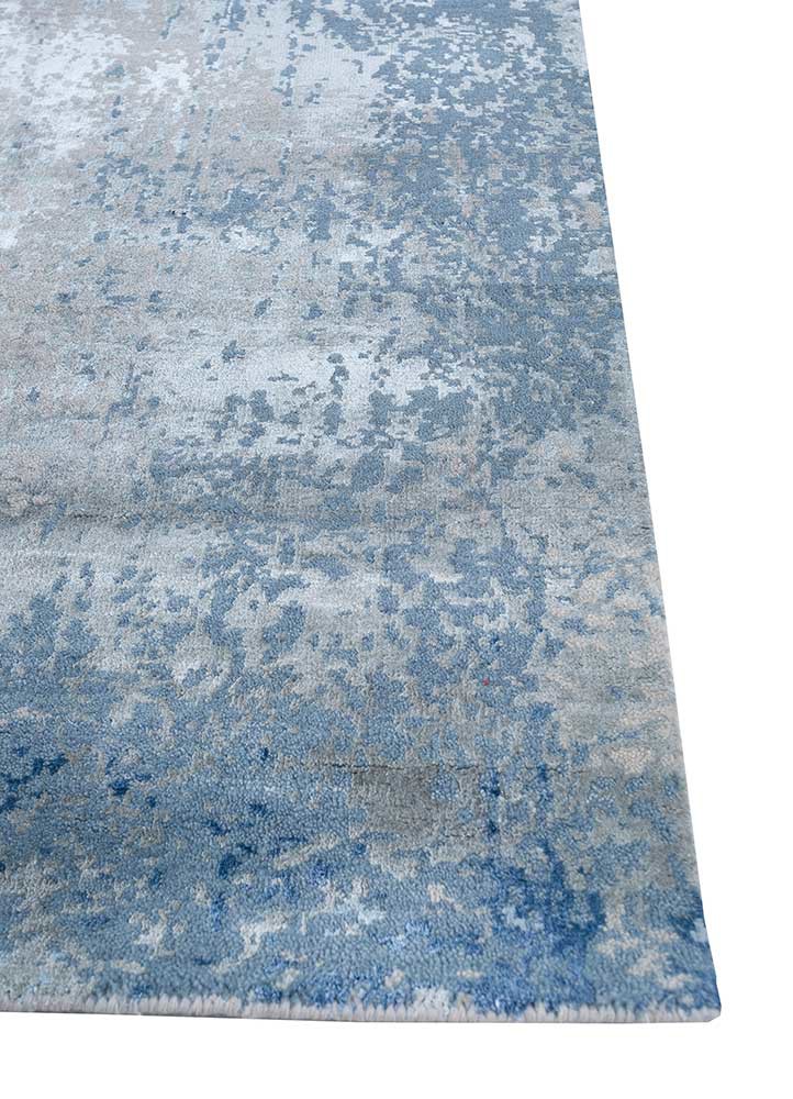 Chaos Theory By Kavi Ivory Hand Knotted Wool & Bamboo Silk Rugs