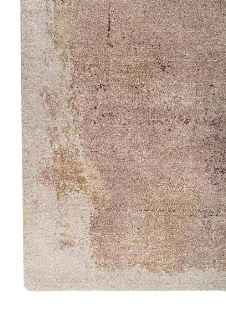 aprezo red and orange wool and bamboo silk hand knotted Rug - Corner aprezo red and orange wool and bamboo silk hand knotted Rug - Corner