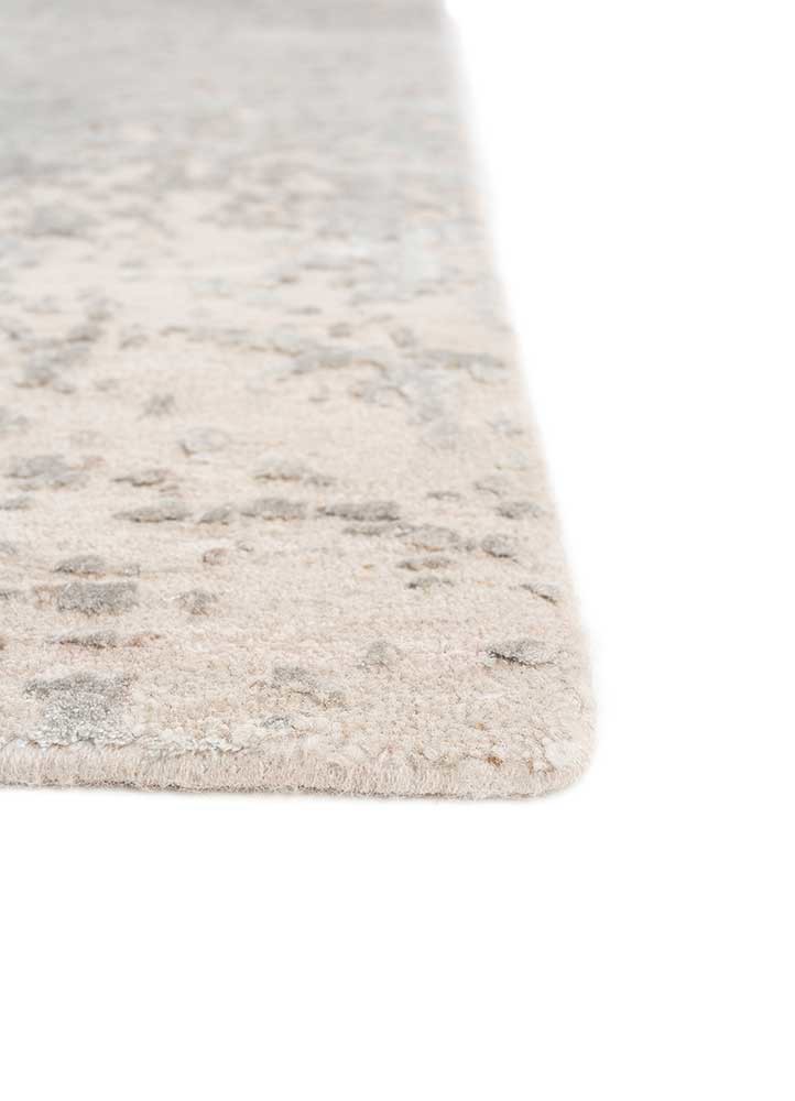 chaos theory by kavi ivory wool and bamboo silk hand knotted Rug - Corner chaos theory by kavi ivory wool and bamboo silk hand knotted Rug - Corner