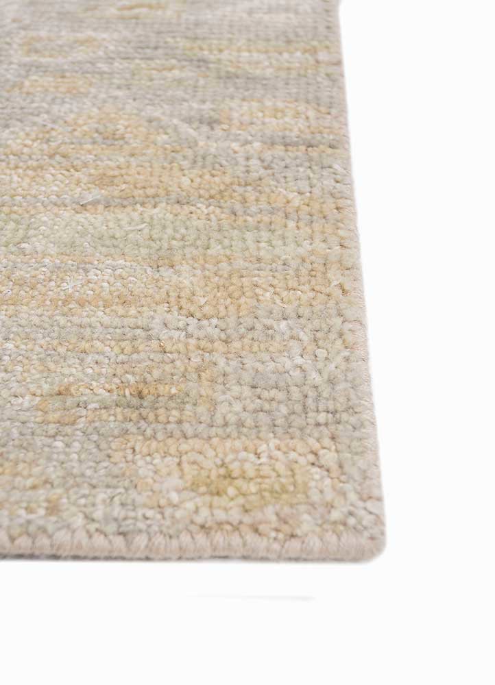 erbe ivory wool hand knotted Rug - Corner erbe ivory wool hand knotted Rug - Corner
