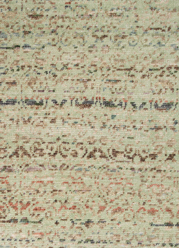 erbe blue wool hand knotted Rug - Corner erbe blue wool hand knotted Rug - Corner