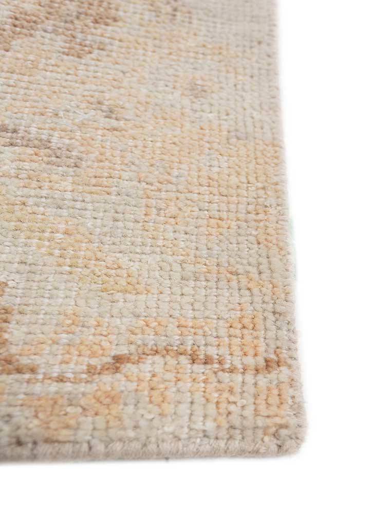 erbe ivory wool hand knotted Rug - Corner erbe ivory wool hand knotted Rug - Corner