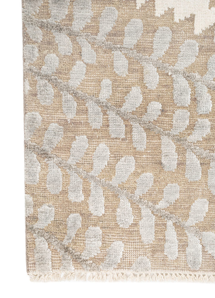 erbe grey and black wool and bamboo silk hand knotted Rug - Corner erbe grey and black wool and bamboo silk hand knotted Rug - Corner