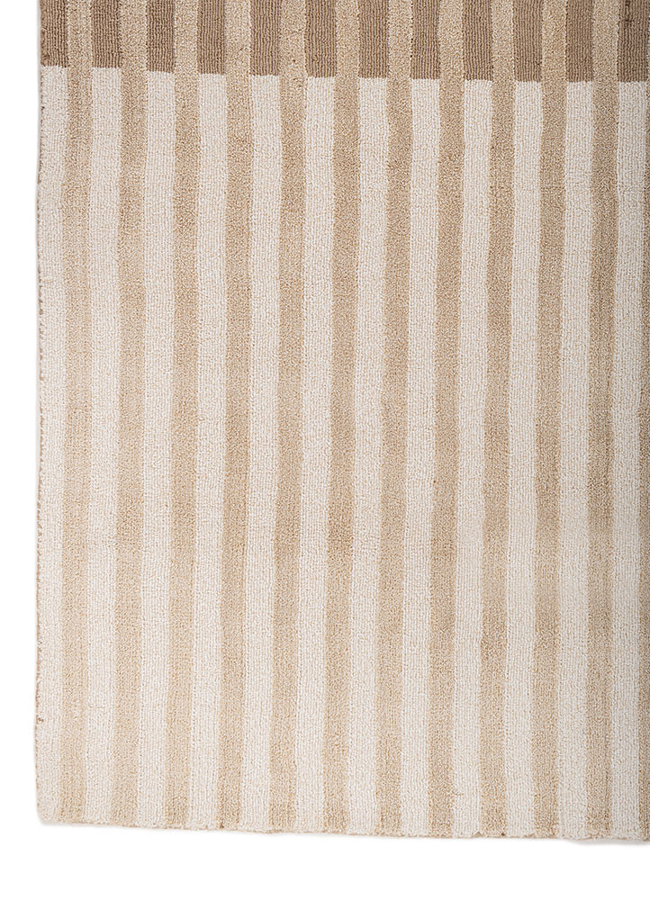 tesoro beige and brown acrylic hand loom Rug - Corner tesoro beige and brown acrylic hand loom Rug - Corner