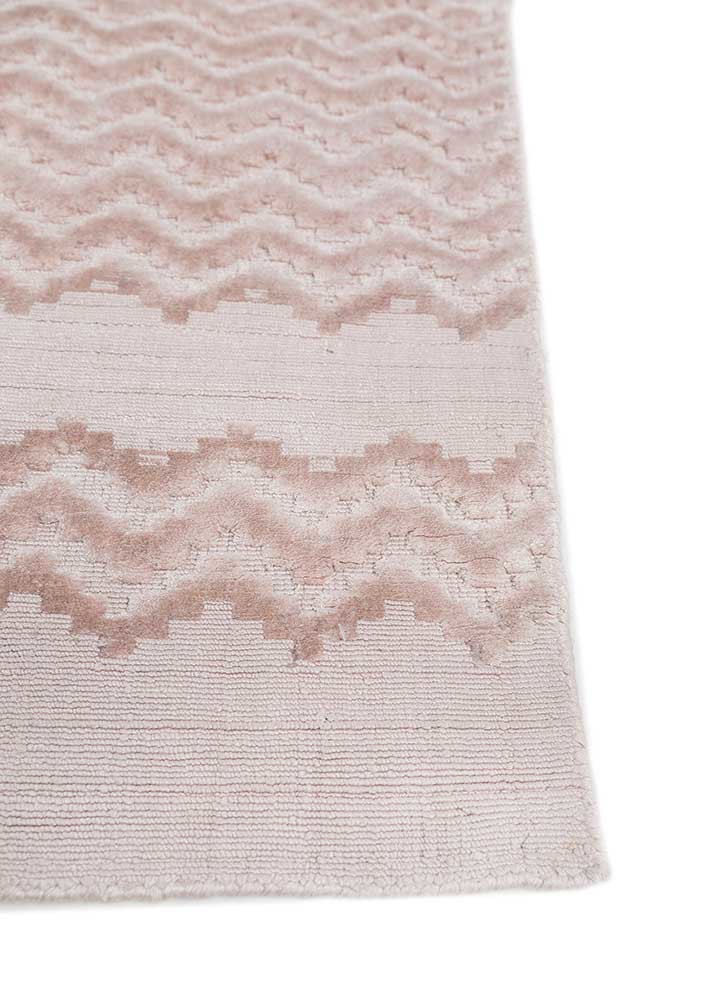 basis pink and purple bamboo silk hand loom Rug - Corner basis pink and purple bamboo silk hand loom Rug - Corner