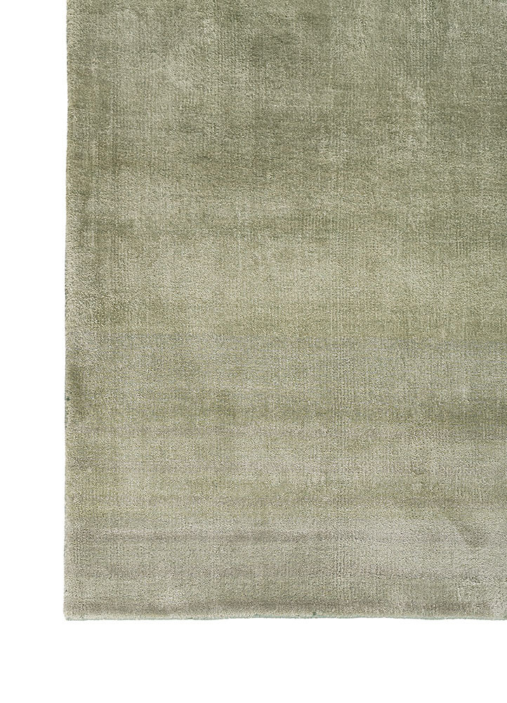 aprezo green bamboo silk hand loom Rug - Corner aprezo green bamboo silk hand loom Rug - Corner