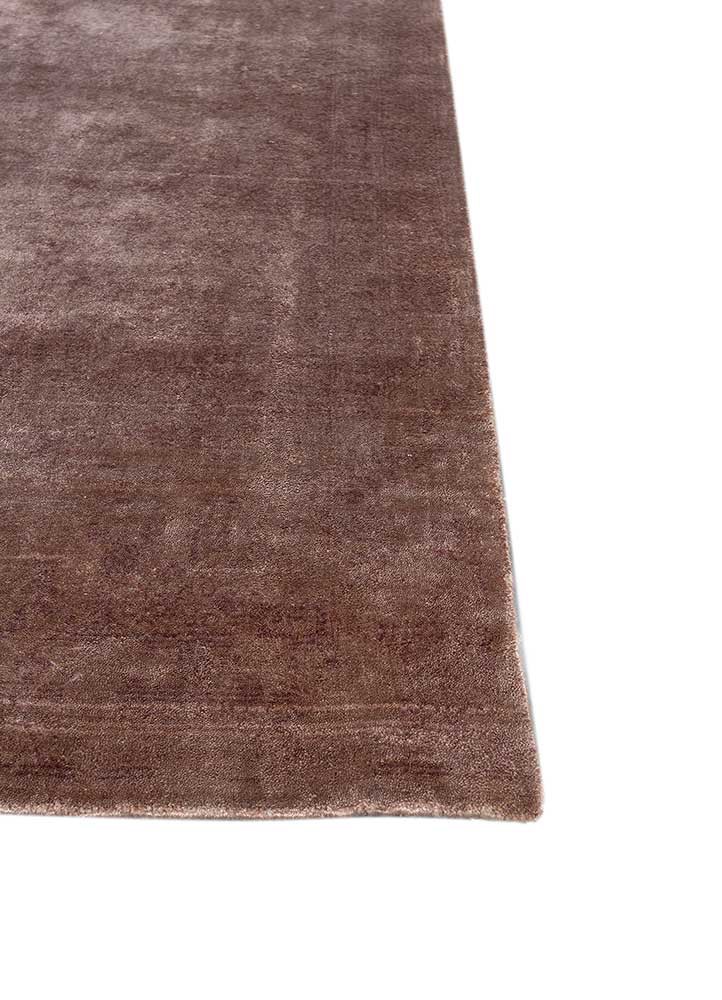 konstrukt beige and brown jasmine hand loom Rug - Corner