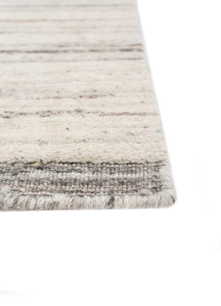 saga ivory polyester hand loom Rug - Corner saga ivory polyester hand loom Rug - Corner