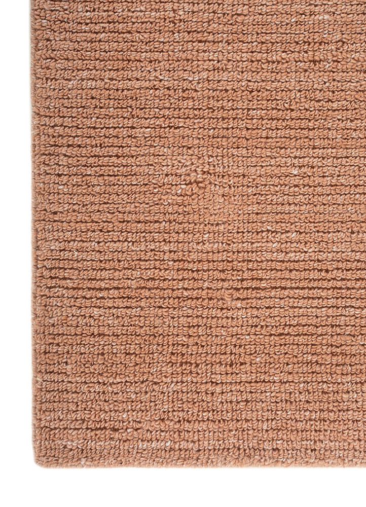 basis red and orange polyester hand loom Rug - Corner