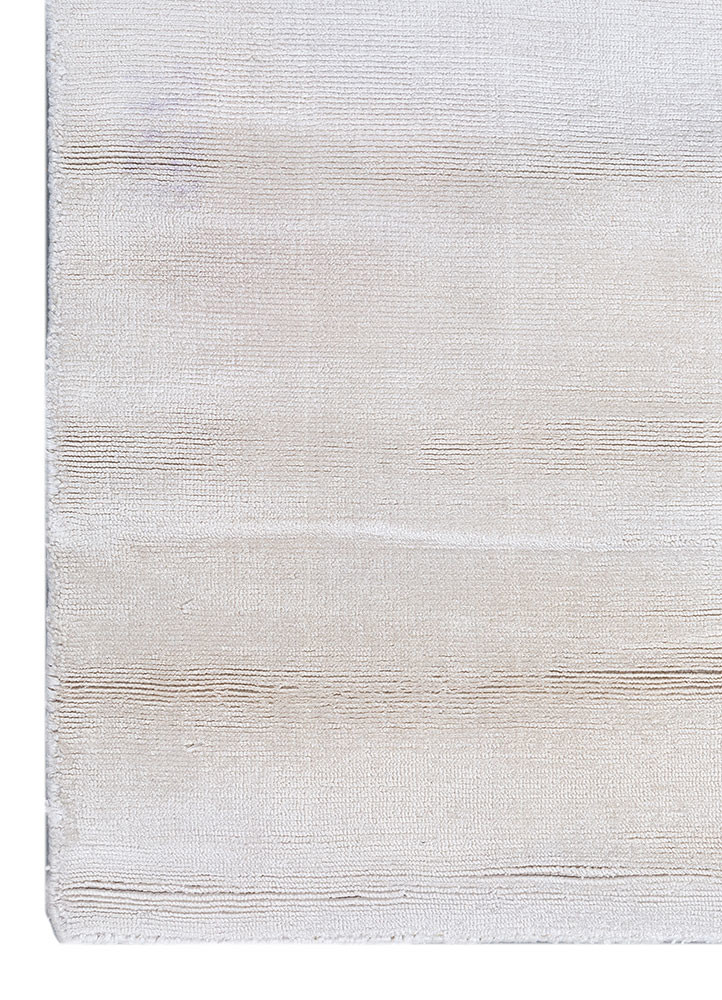 aprezo ivory viscose hand loom Rug - Corner aprezo ivory viscose hand loom Rug - Corner